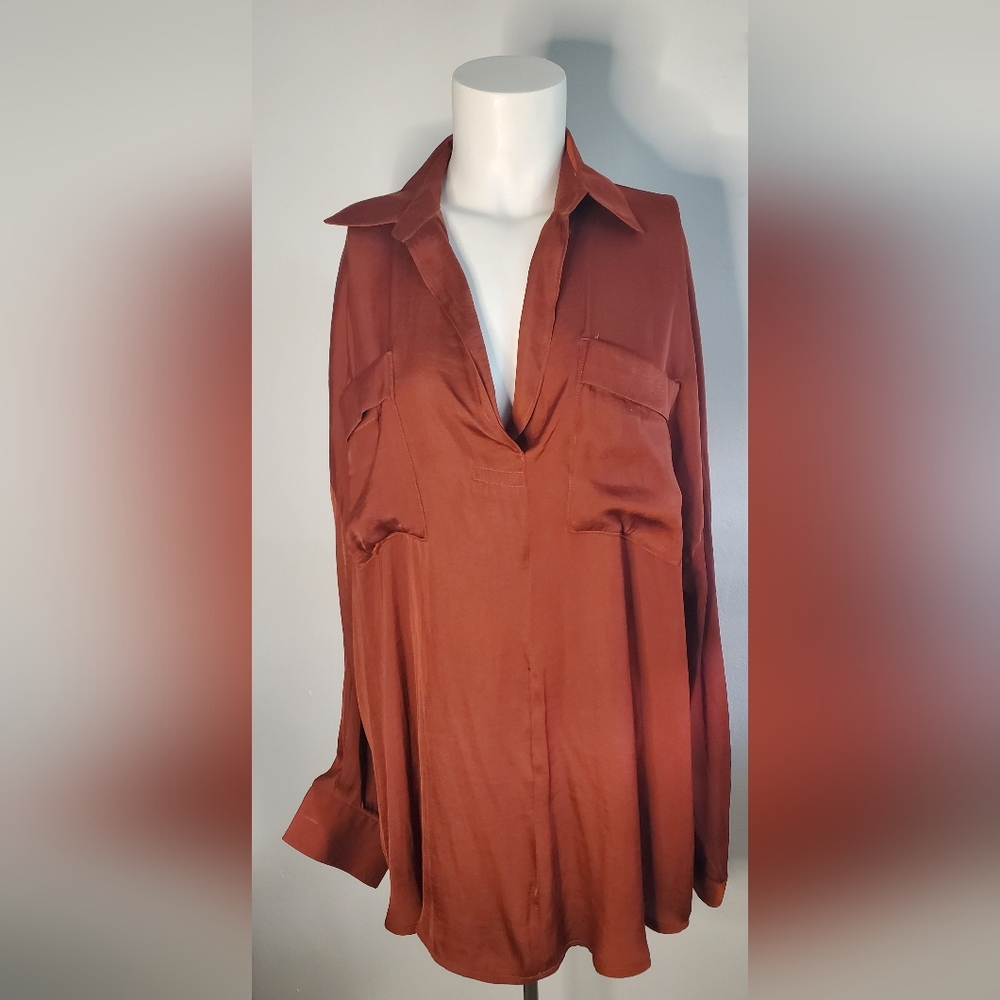 FREE PEOPLE - size S - oversize blouse - 100% polyester